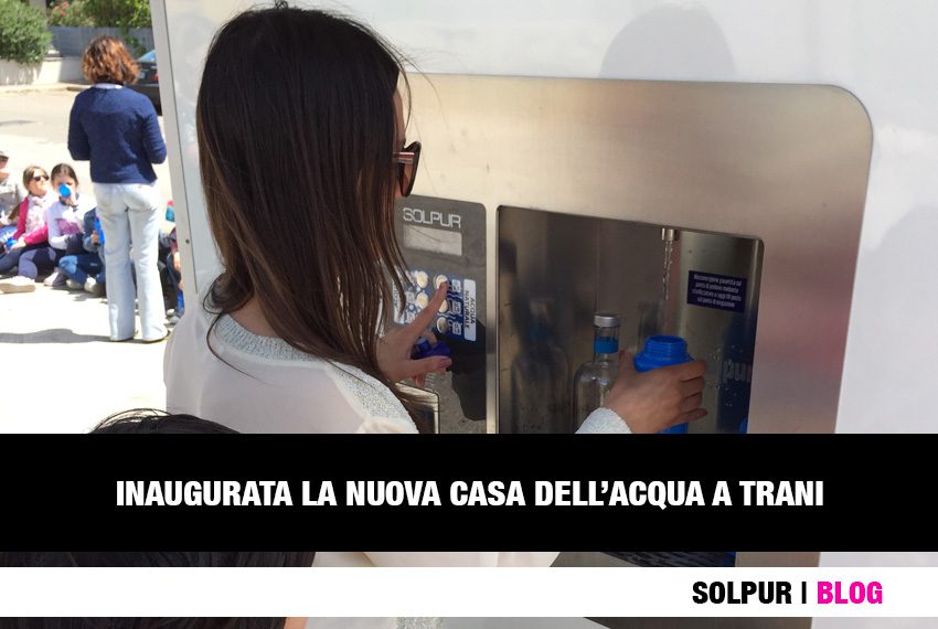 Inaugurata casa dell'acqua a Trani