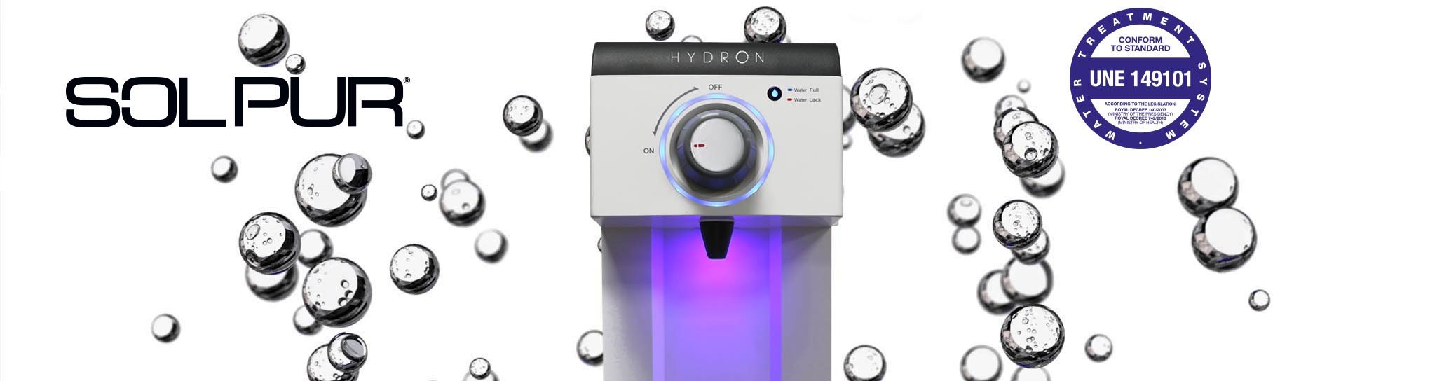 Hydron è un impianto di trattamento acqua che produce acqua idrogenata